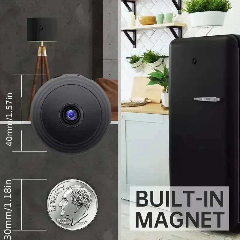 🕵️ Cámara Mini WiFi A9 1080P - Seguridad Discreta, Visión Nocturna & Alertas al Celular