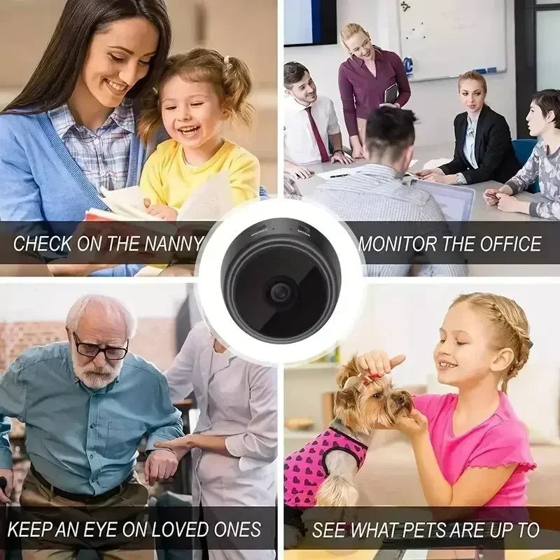 🕵️ Cámara Mini WiFi A9 1080P - Seguridad Discreta, Visión Nocturna & Alertas al Celular