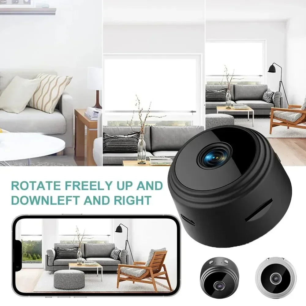 🕵️ Cámara Mini WiFi A9 1080P - Seguridad Discreta, Visión Nocturna & Alertas al Celular