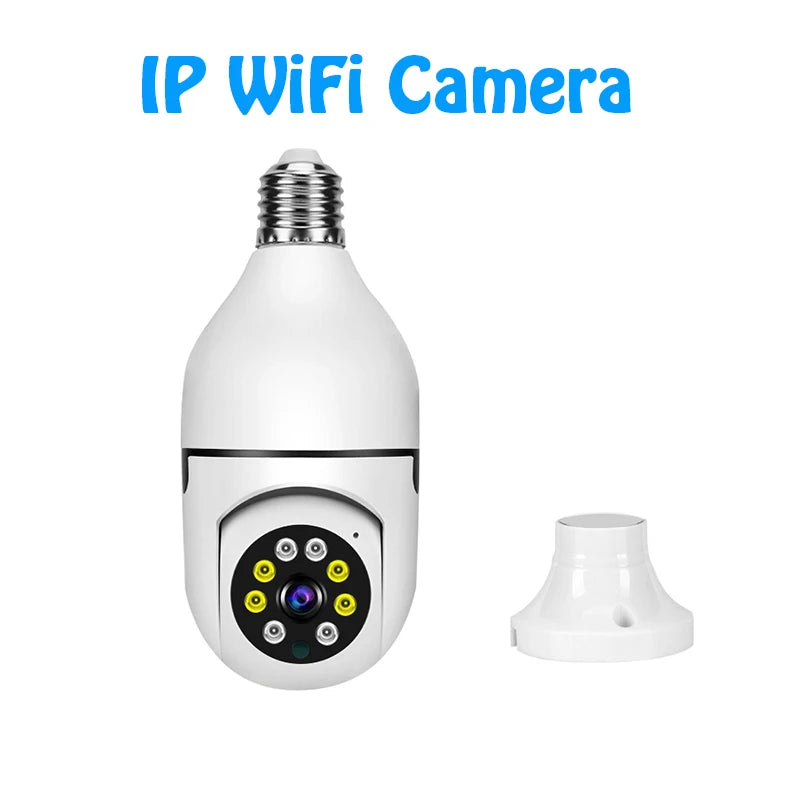 360° WiFi Smart Bulb Security Camera - 1080P HD, Night Vision & Auto Tracking