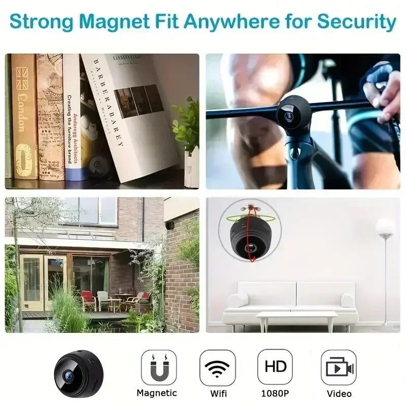 🕵️ Cámara Mini WiFi A9 1080P - Seguridad Discreta, Visión Nocturna & Alertas al Celular